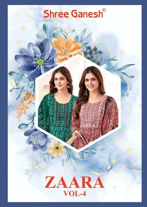 Nayra Cut Printed Daily Wear Salwar Suit Shree Ganesh Zaara Vol 4 Supplier
