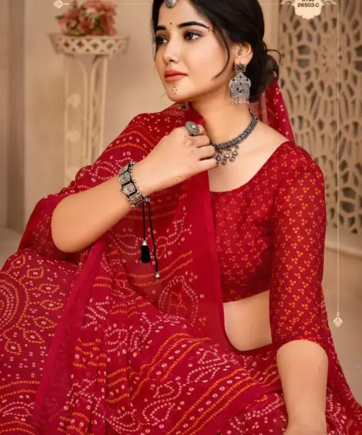 Star Chiffon 134th Edition Printed Ethnic Saree