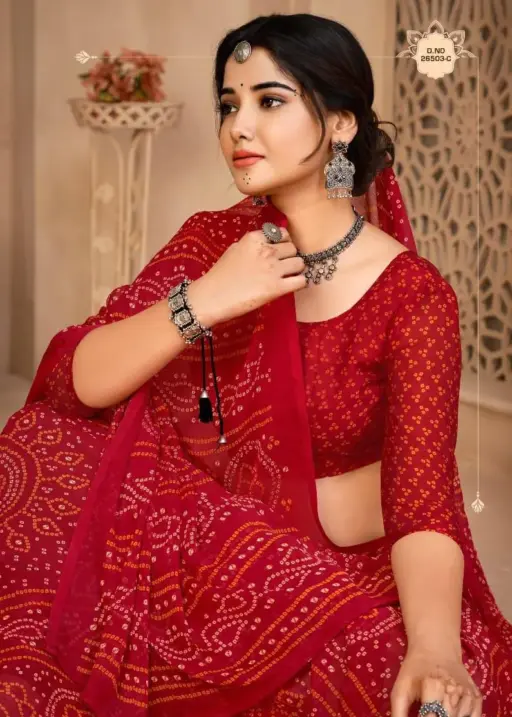 Star Chiffon 134th Edition Printed Ethnic Saree