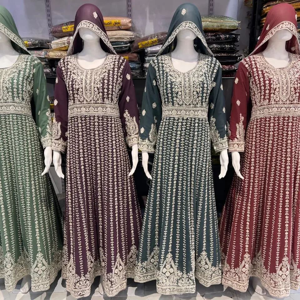 Trending Heavy Embroidery Full Long Anarkali Suit For Wedding Wear