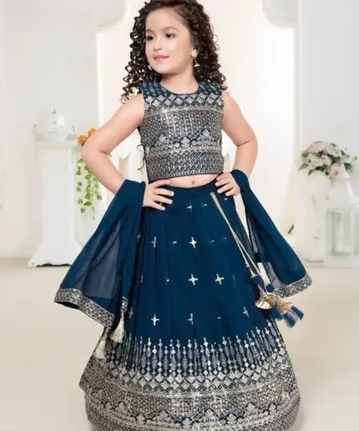 Wedding Wear Kids Lehenga Choli Ethnic Lehenga