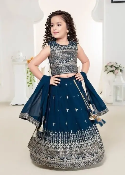 Wedding Wear Kids Lehenga Choli Ethnic Lehenga