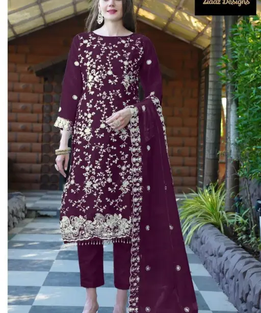Ziaaz Design Pakistani Jimmy Cho Unstitched Salwar Suit Ethnic Pakistani Suit