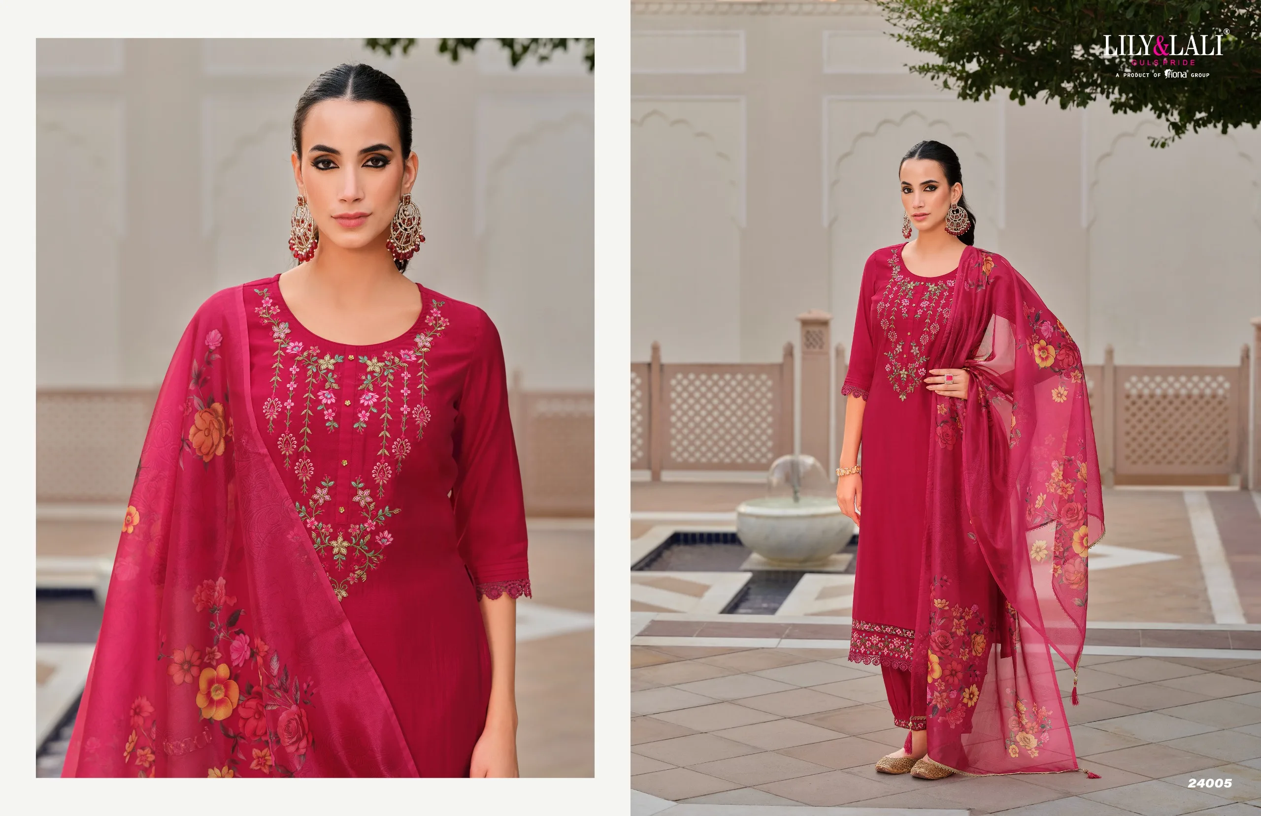Lilly Lali Afghani-5 Wholesale Handwork Suit With Afgani Pant For Eid Mubarak Outfit - Image 3