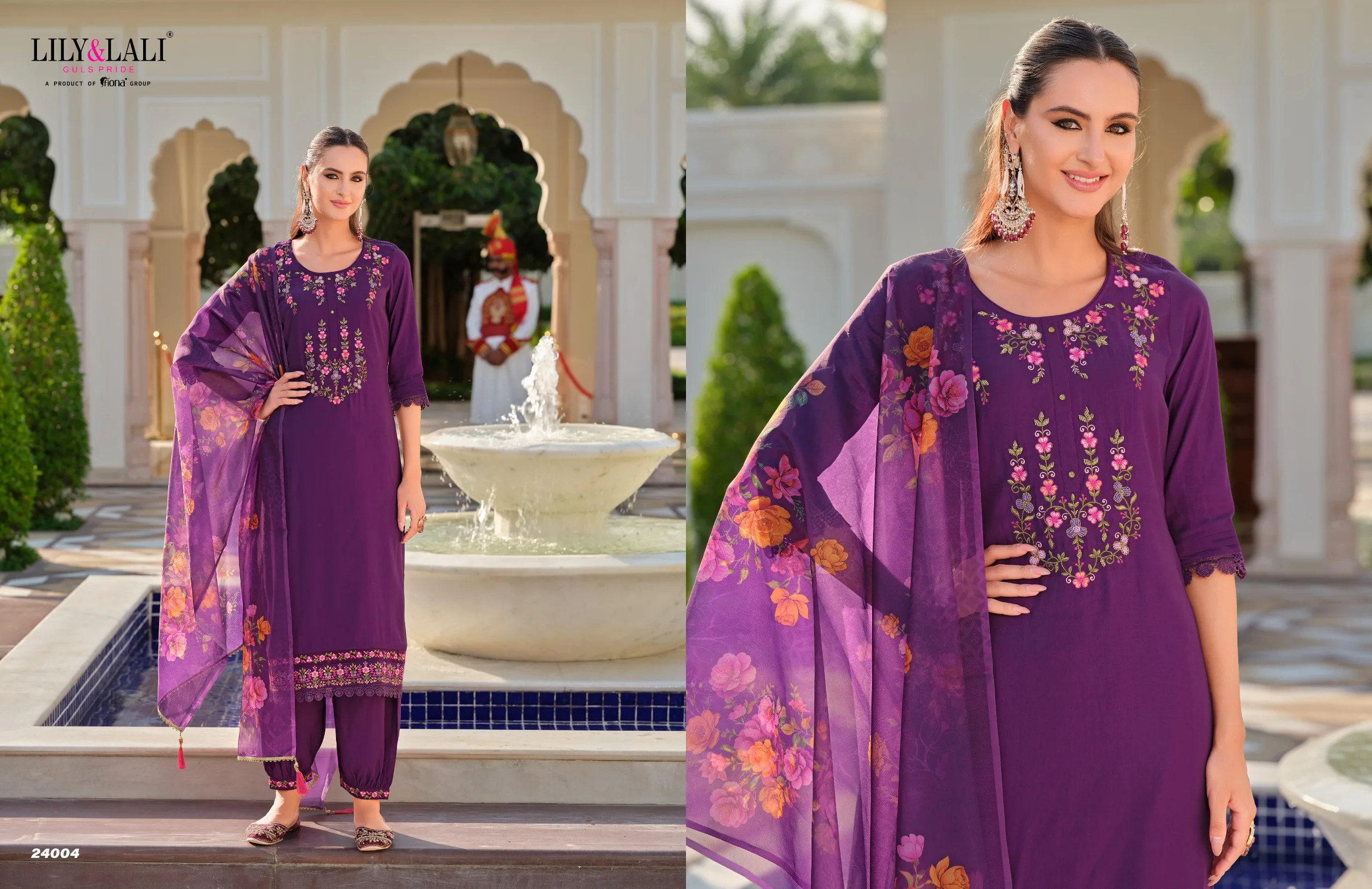 Lilly Lali Afghani-5 Wholesale Handwork Suit With Afgani Pant For Eid Mubarak Outfit - Image 2