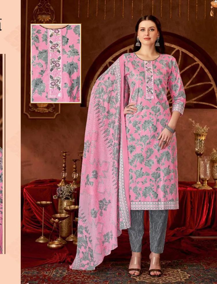 MCM Lifestyle Vol-11 Cotton Kurti Pant With Dupatta Wholesale Summer Wear Suit