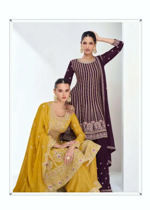Aarika by Aashirwad Creation Premium Chinnon Plazzo Salwar Suit