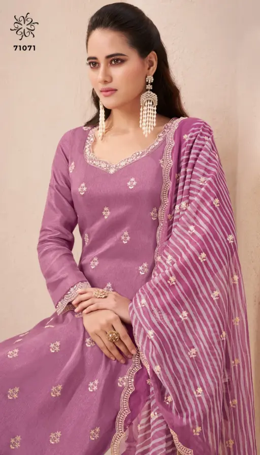 Kuleesh  Sohini 2 Heavy Embroidery Work Silk Straight Suit For Eid