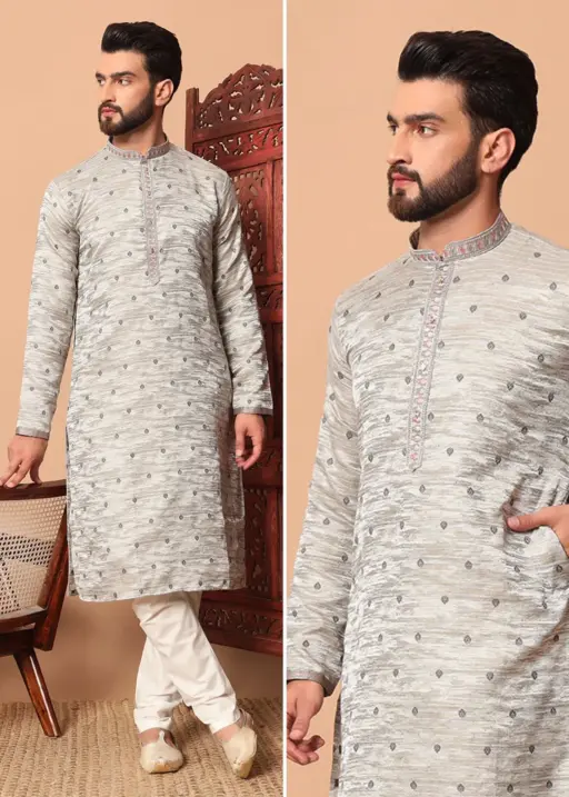 Premium Mens Jequard Kurta For Wedding