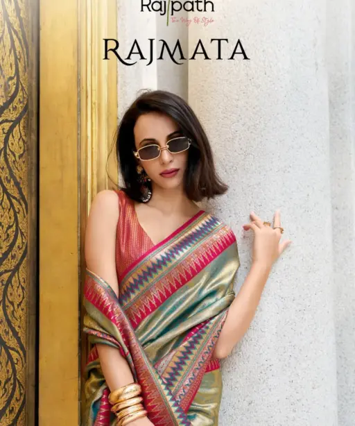 Rajmata By Rajpath Fabrics Tissue Silk Wedding Saree Wholesale