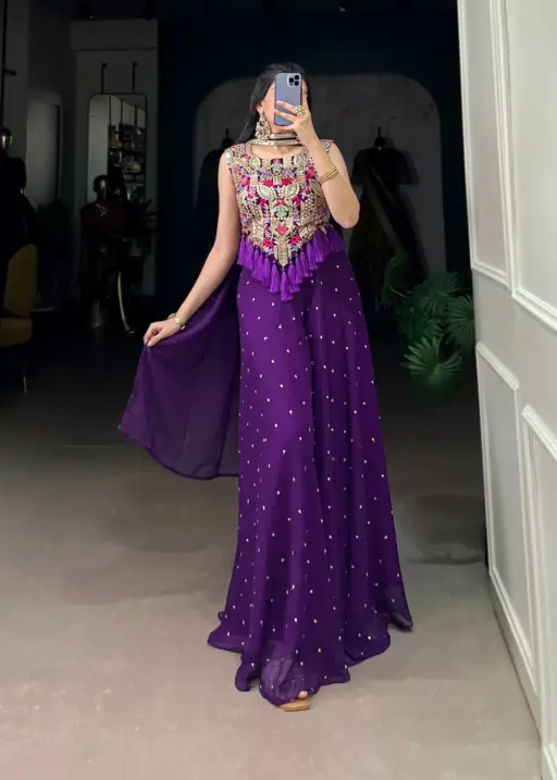 Rich Purple Lehenga Choli Boutique Collection