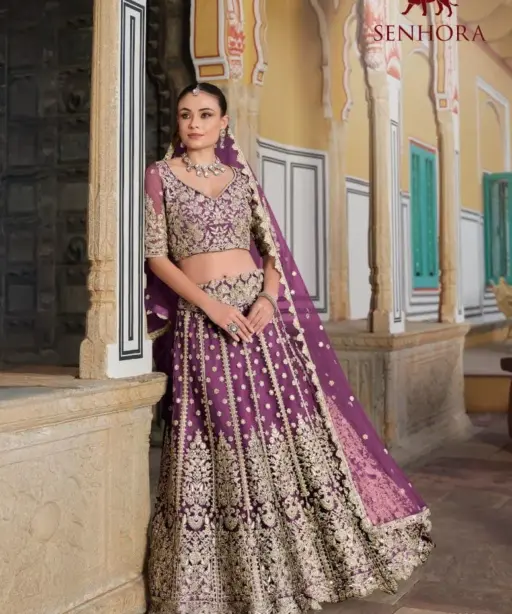 Senhora Sangam Catalogue Premium Net Lehenga Choli For Wedding And Function Wear