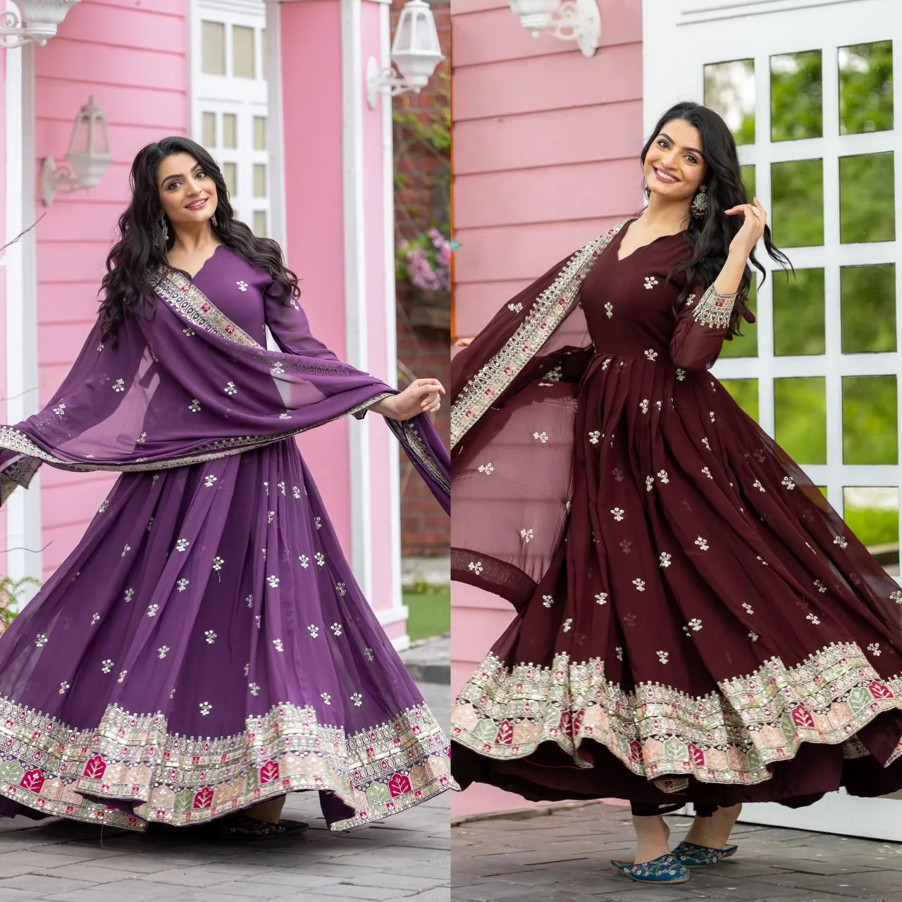 Georgette Gown For Women Party Wear - Image 5