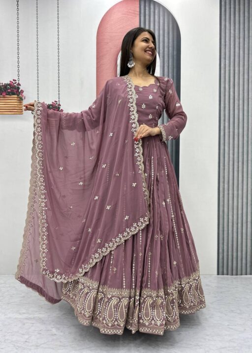 Party And Festive Wear Gown Dupatta For Women