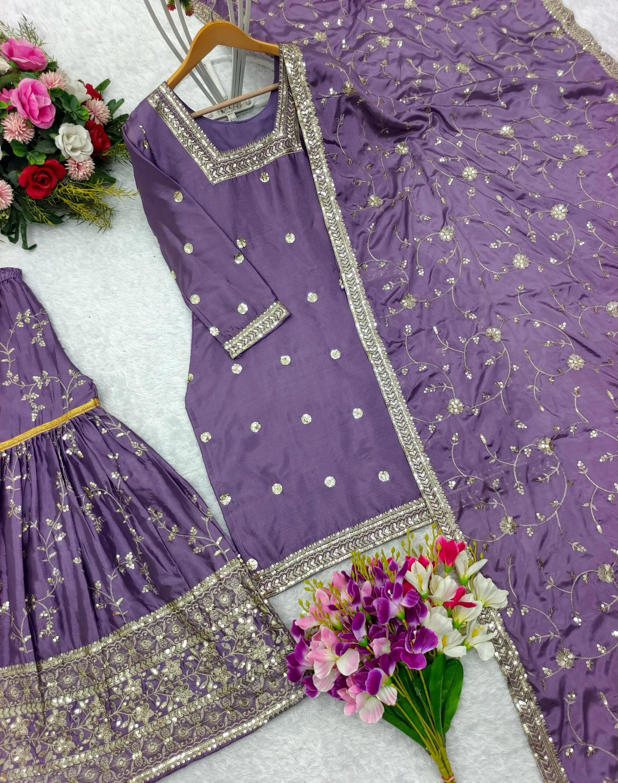 Sharara Salwar kameez For Wedding - Image 4