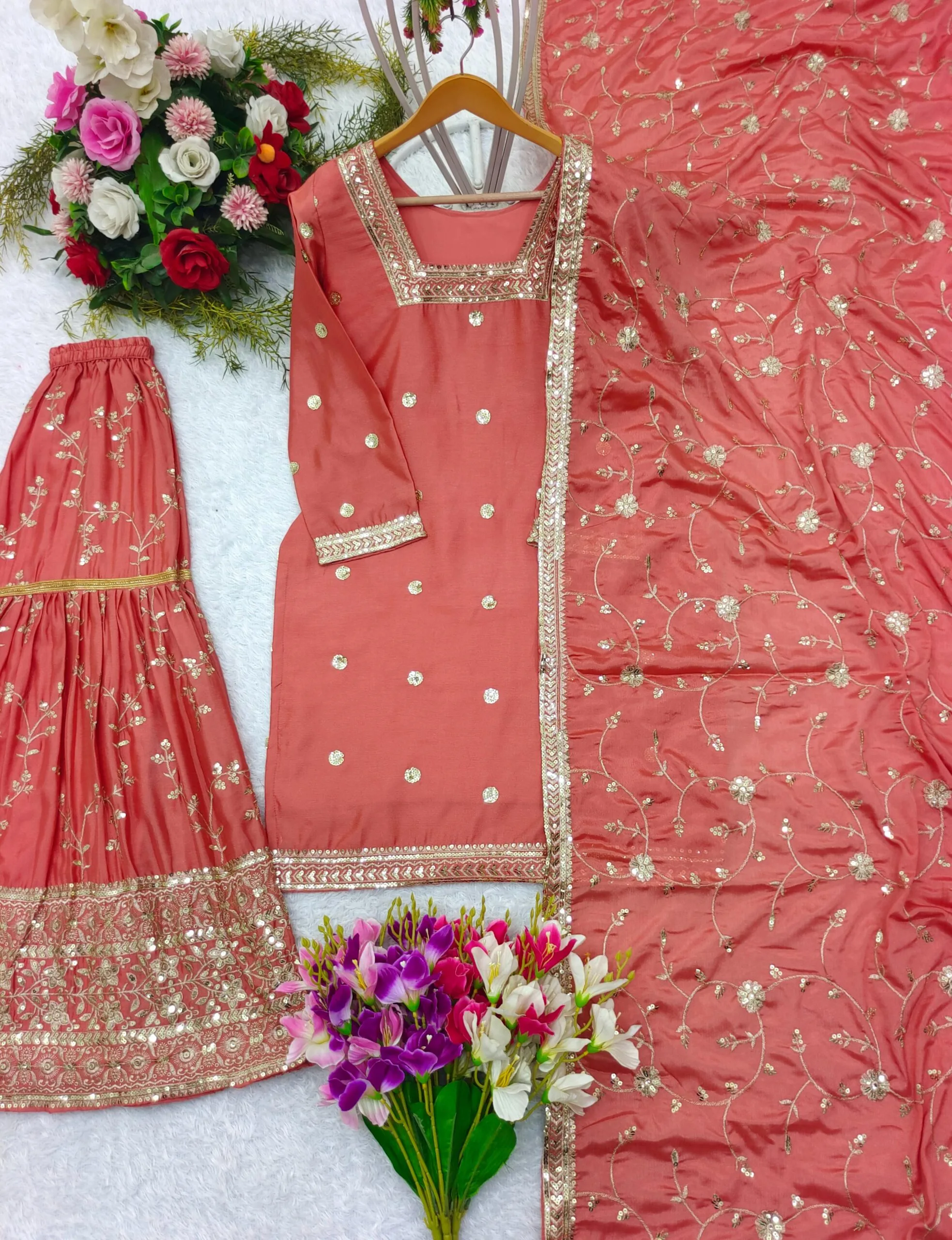 Sharara Salwar kameez For Wedding - Image 5