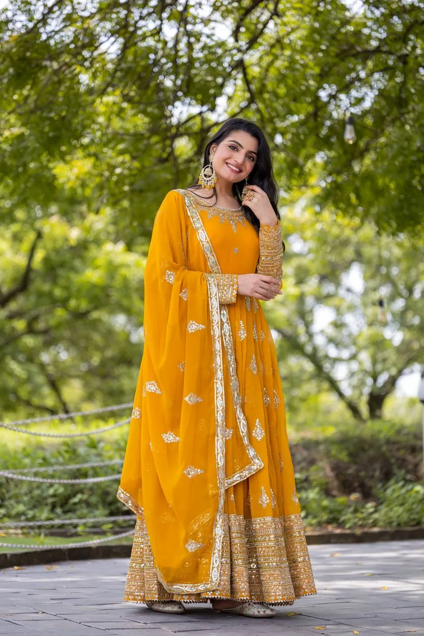 Haldi Function Dresses