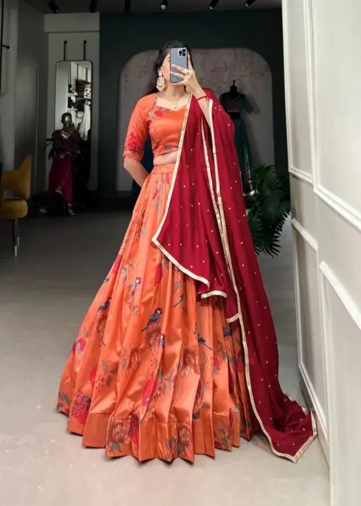 Animal Printed Wedding Lehenga Under 2000