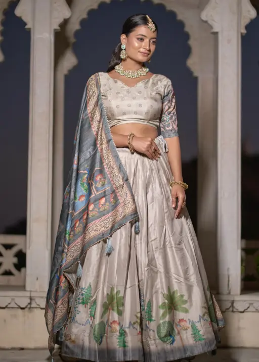 Designer Kalamkari Lehenga Choli For Wedding