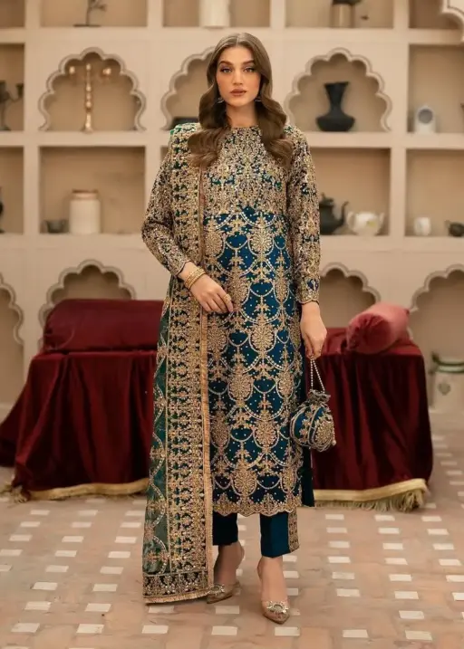 Eid Special Designer Party Wear Straight Suit