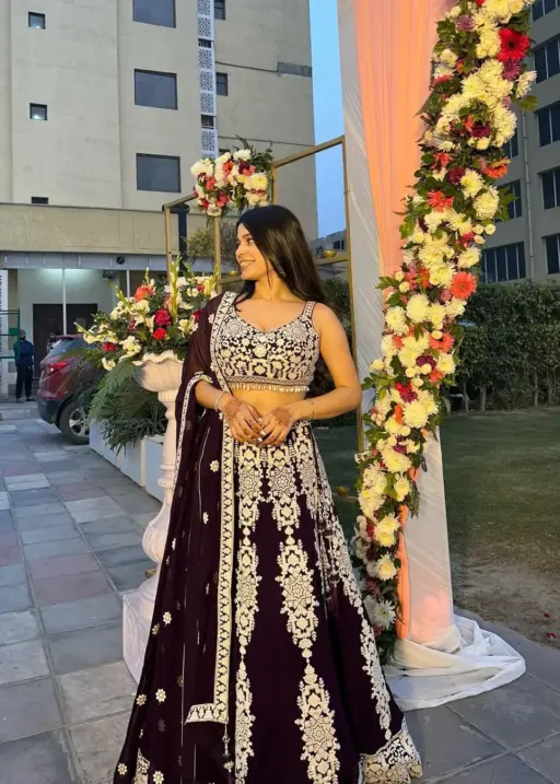 Fashionable Black Lehenga For Party