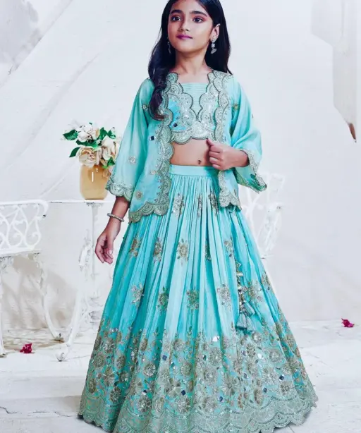 Festive Season Special Stitched Lehenga-Blouse-Coati Kids Wear