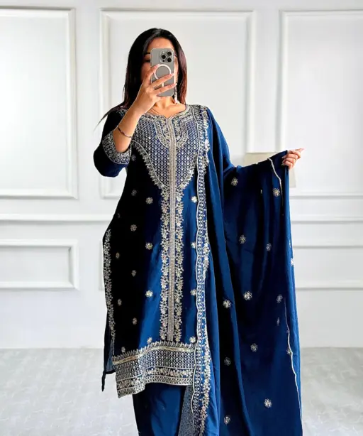 Festive Wear Chinon Silk Pakistani Dress
