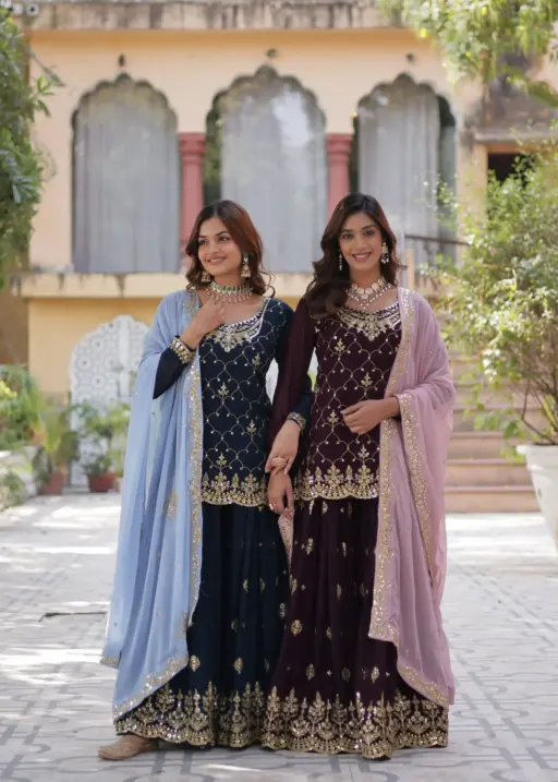 Festive Wear Readymade Sharara Suit