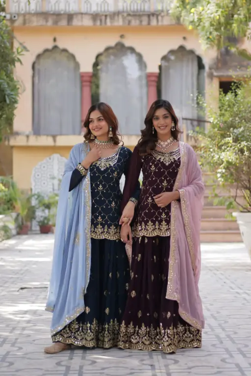 Festive Wear Readymade Sharara Suit