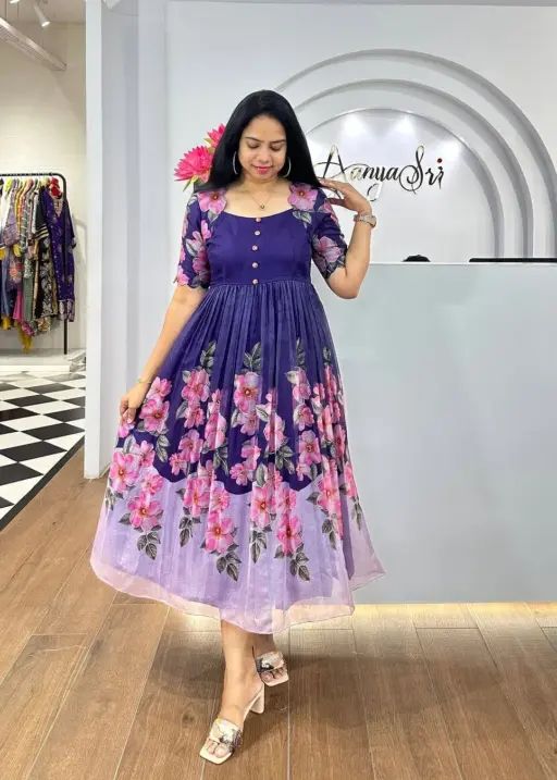 Floral Printed Midi Dress