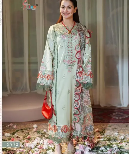 Hania Amir Pure Cotton Pakistani Salwar Suit