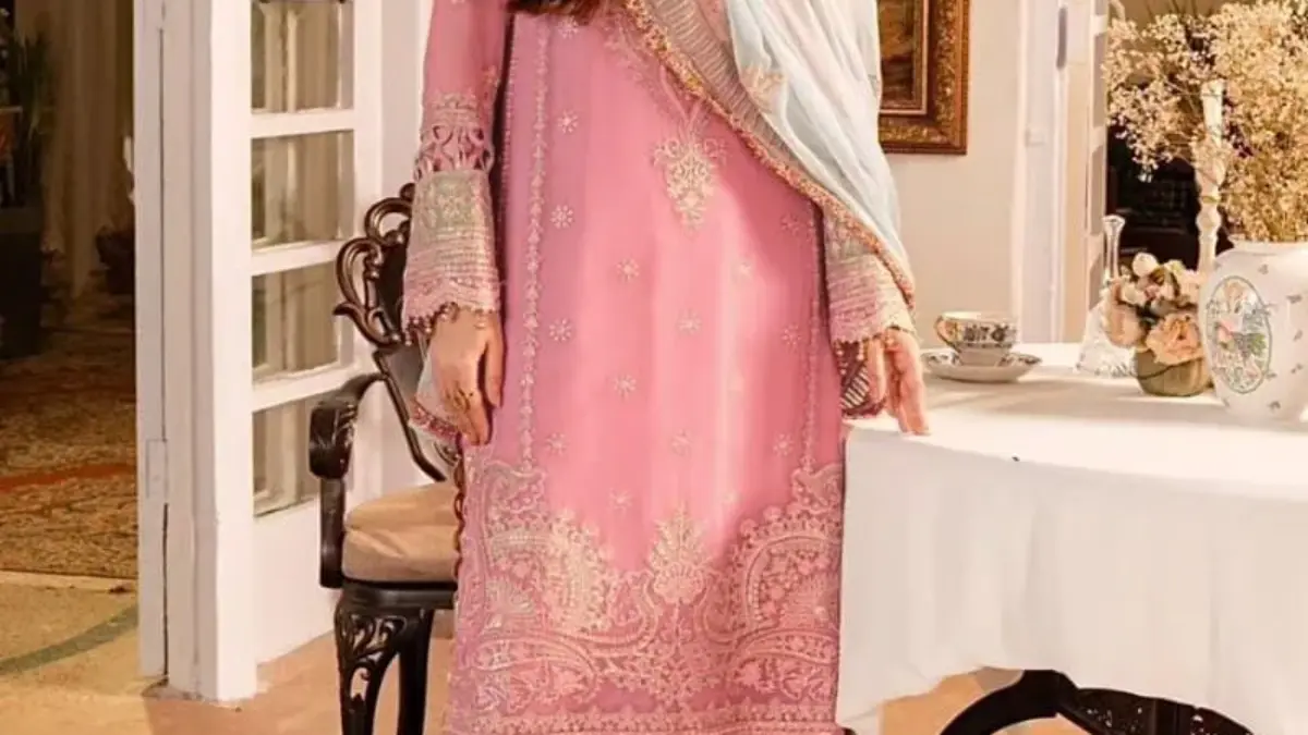Heavy Embroidery Pink Pakistani Dress For Eid - Ethnic Suits