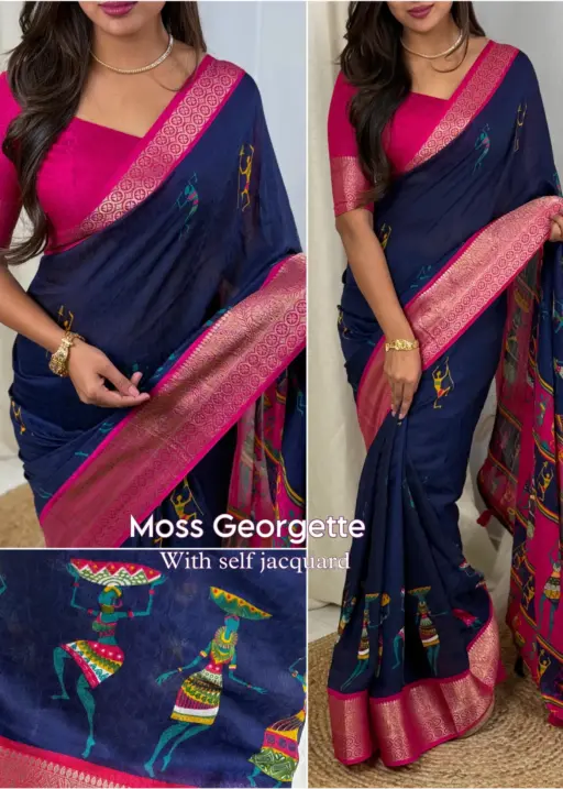 Kalamkari Print Saree Design