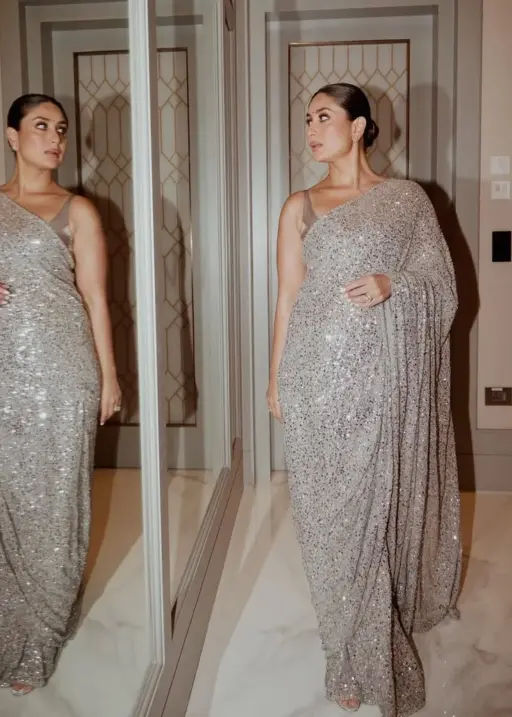 Kareena Kapoor Award Show Sequence Georgette Saree