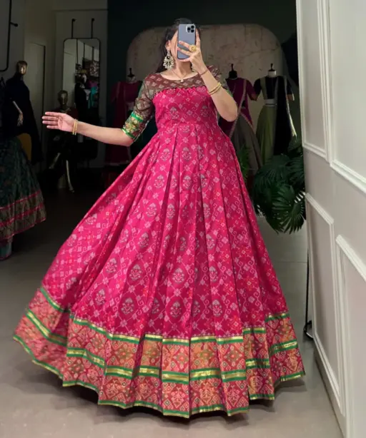 Patola Printed Wedding Gown