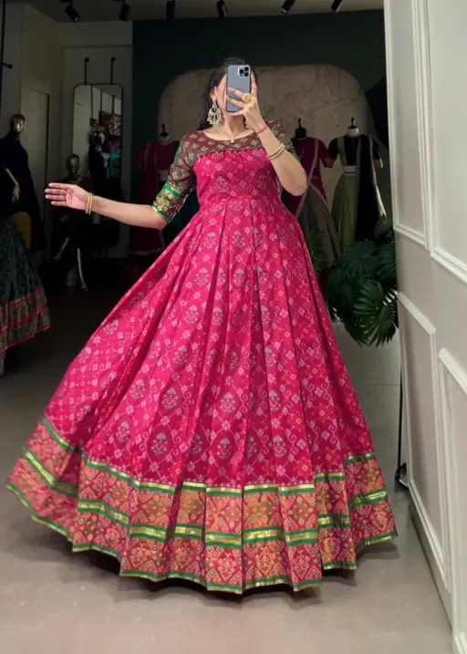 Patola Printed Wedding Gown