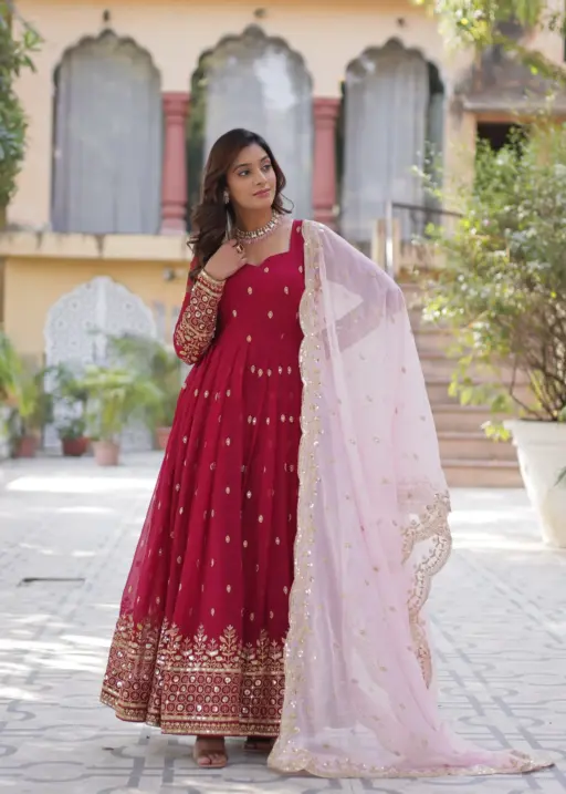 Premium Georgette Pakistani Gown For Ramzan Eid