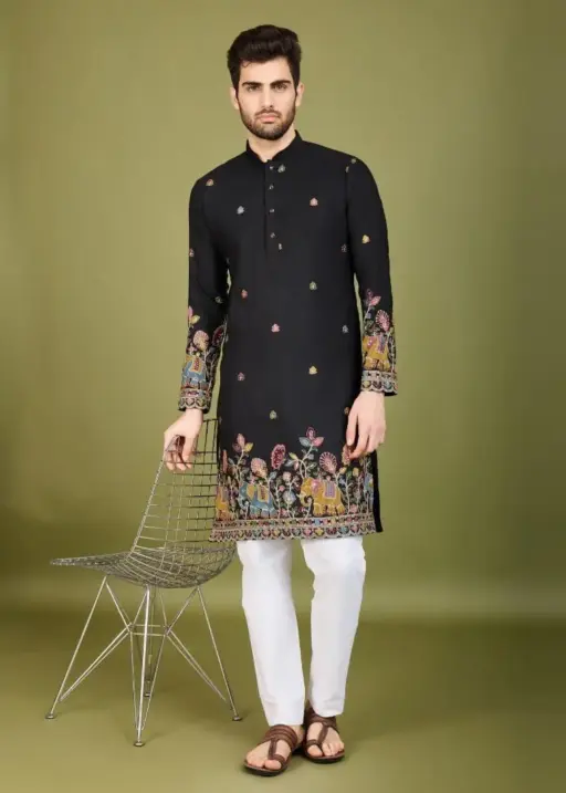 Premium Mens Embroidery Kurta