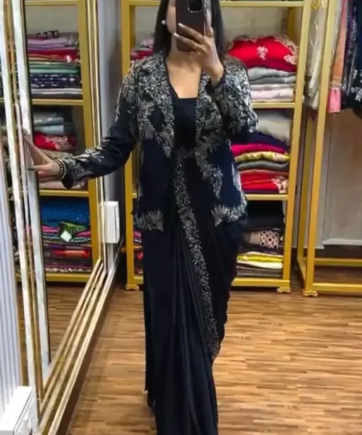 Ready To Wear Saree With Jacket For Wedding