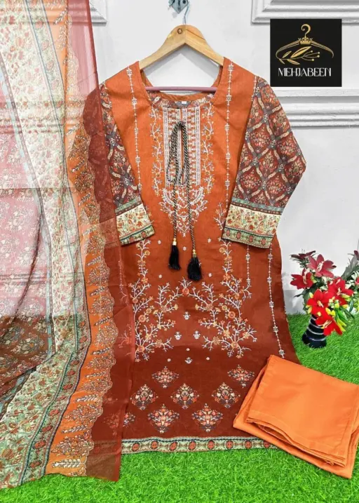 Readymade Cotton Pakistani Salwar Suit For Ramzan Eid