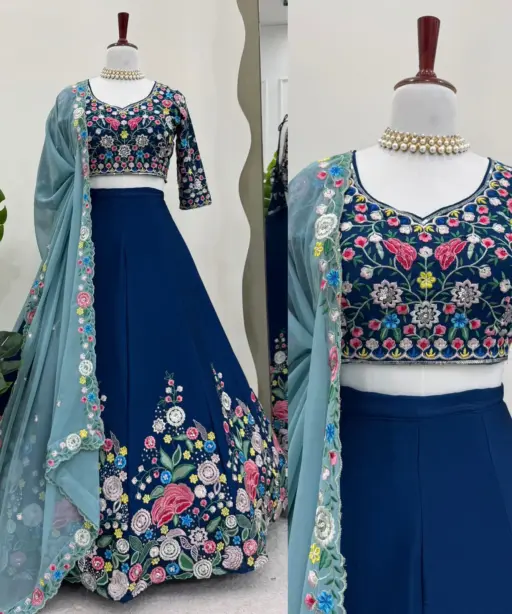 Trending Floral Embroidery Lehenga Choli