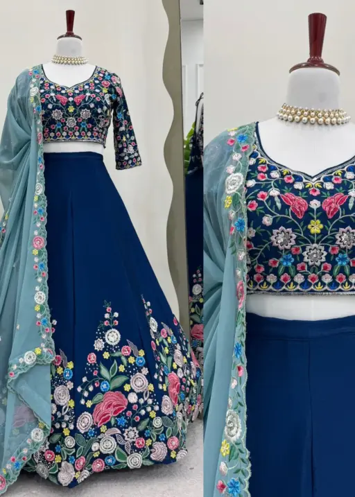 Trending Floral Embroidery Lehenga Choli