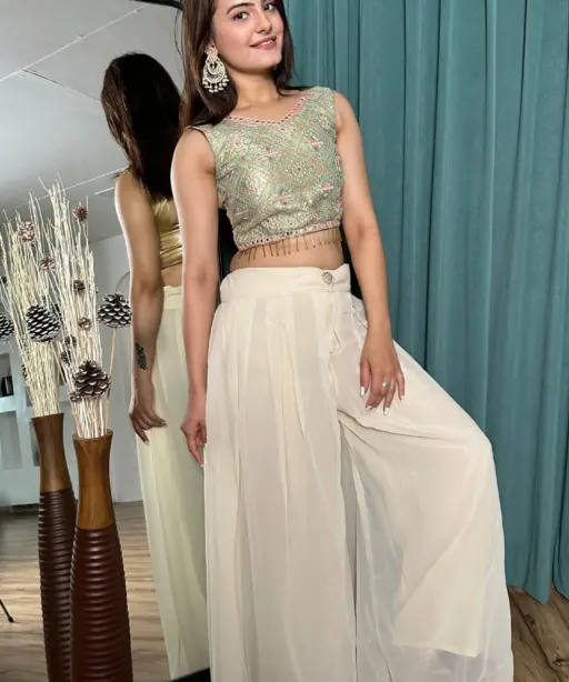 Trending Party Wear Indo Western Plazzo