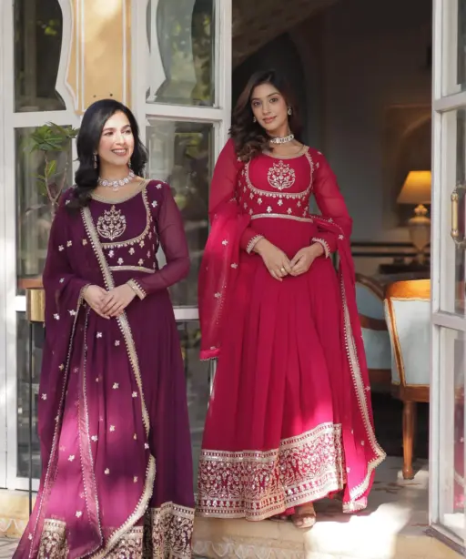 Wedding Wear Gown Dupatta Collection 2025