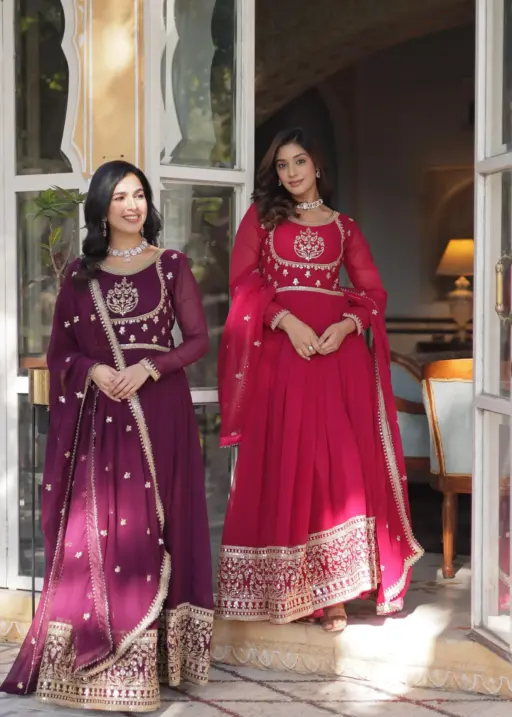 Wedding Wear Gown Dupatta Collection 2025