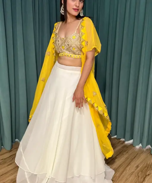 Wedding Wear Indo Western Lehenga Choli Design