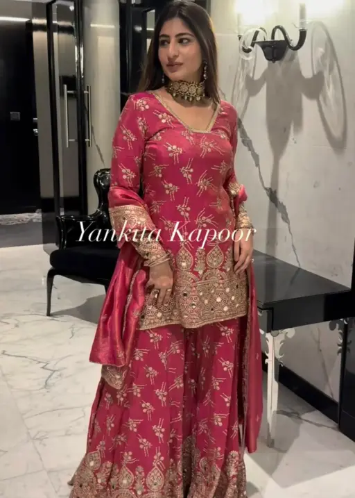 Yankita Kapoor Inspired Sharara Salwar Suit For Ramzan Eid