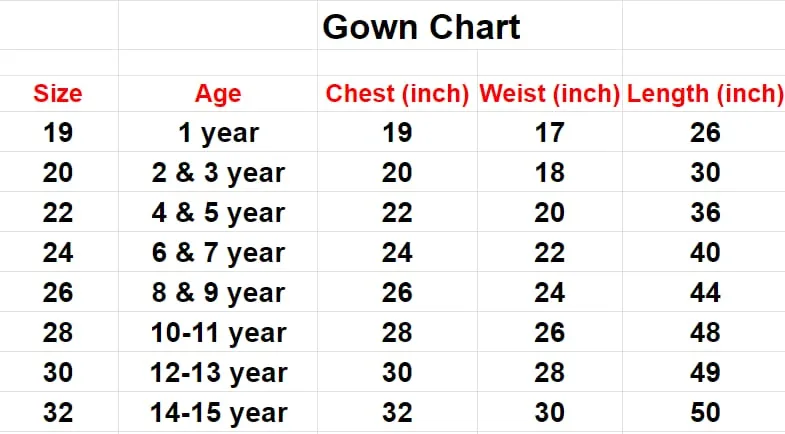 Kids Wedding Wear Gown