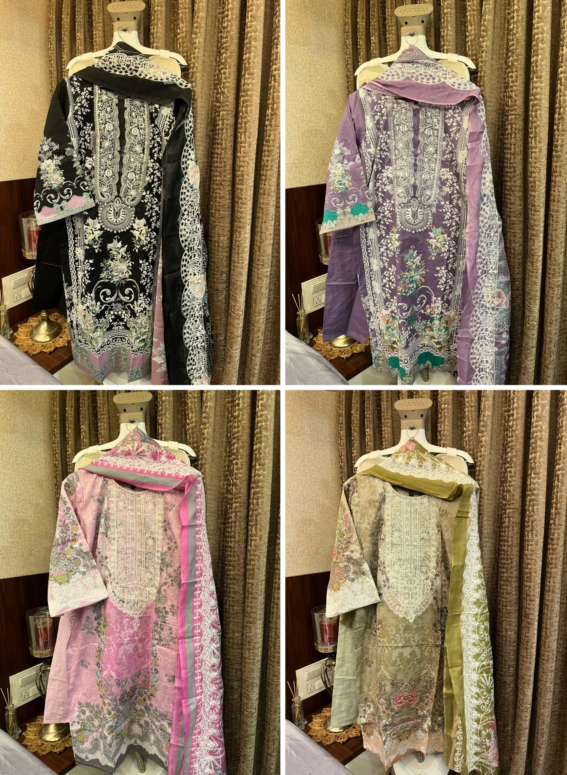 Heavy Embroidery Cotton Pakistani Salwar Suit - Image 3