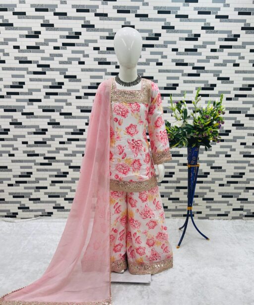 Small Girls Palazzo Salwar Suit